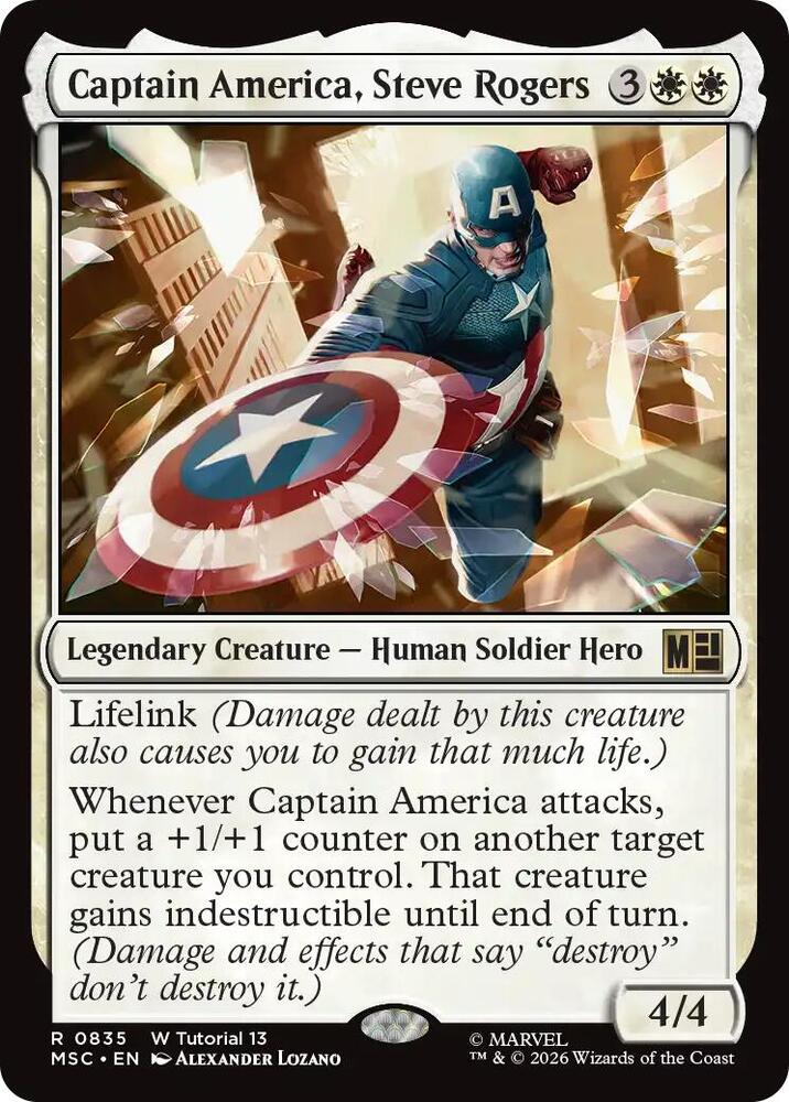 Captain America, Steve Rogers (0835), Commander: Marvel Super Heroes 835