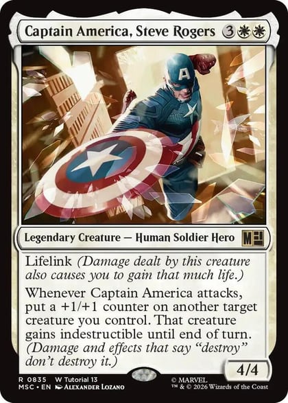 Captain America, Steve Rogers (0835), Commander: Marvel Super Heroes 835