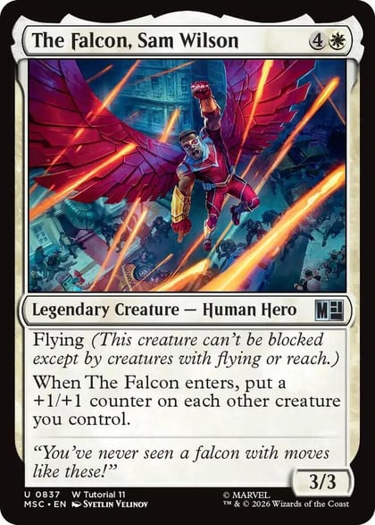 The Falcon, Sam Wilson (0837), Commander: Marvel Super Heroes 837