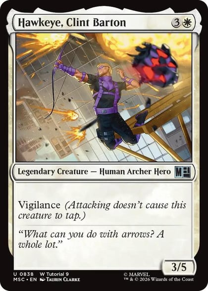 Hawkeye, Clint Barton (0838), Commander: Marvel Super Heroes 838