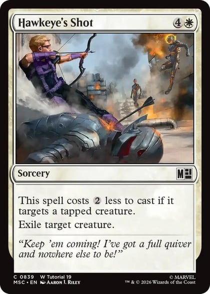 Hawkeye's Shot (0839), Commander: Marvel Super Heroes 839