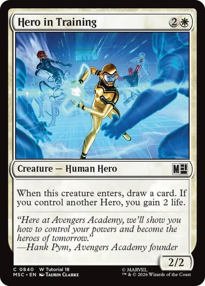Hero in Training, Commander: Marvel Super Heroes 840