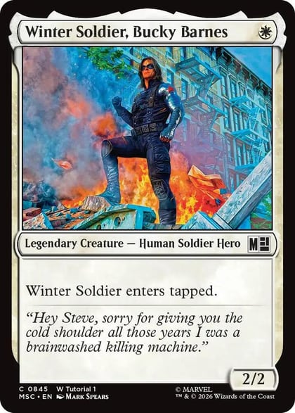 Winter Soldier, Bucky Barnes (0845), Commander: Marvel Super Heroes 845