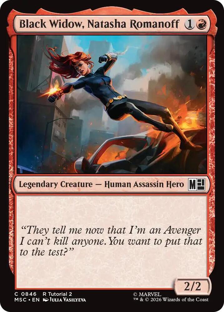 Black Widow, Natasha Romanoff (0846), Commander: Marvel Super Heroes 846