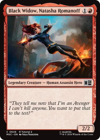 Black Widow, Natasha Romanoff (0846), Commander: Marvel Super Heroes 846