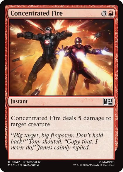 Concentrated Fire (0847), Commander: Marvel Super Heroes 847