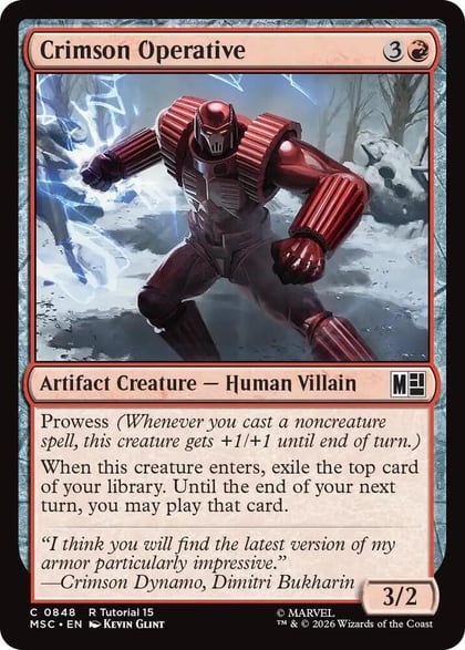 Crimson Operative, Commander: Marvel Super Heroes 848