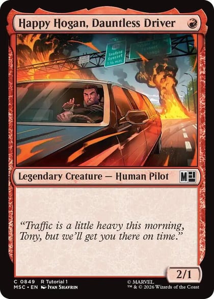 Happy Hogan, Dauntless Driver (0849), Commander: Marvel Super Heroes 849