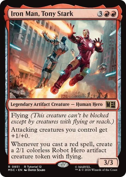 Iron Man, Tony Stark (0851), Commander: Marvel Super Heroes 851