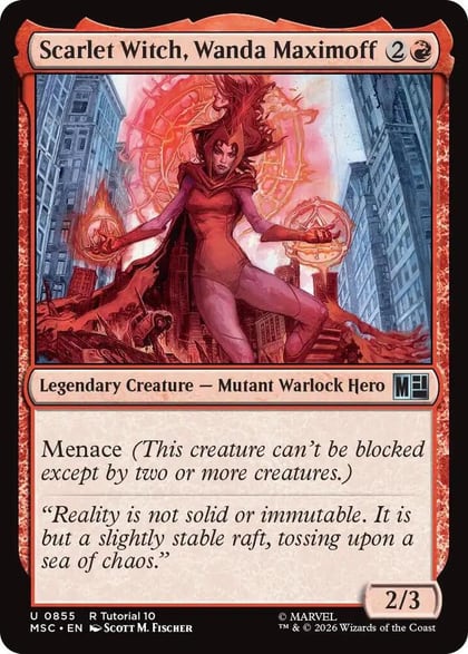 Scarlet Witch, Wanda Maximoff (0855), Commander: Marvel Super Heroes 855