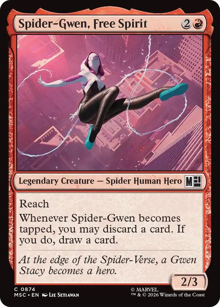 Spider-Gwen, Free Spirit, Commander: Marvel Super Heroes 874