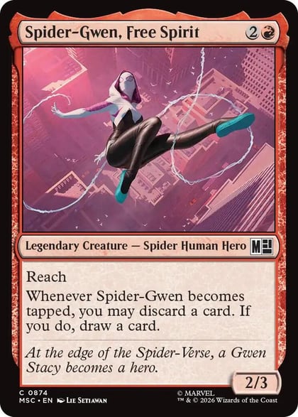 Spider-Gwen, Free Spirit, Commander: Marvel Super Heroes 874
