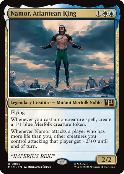 Namor, Atlantean King (Surge Foil), Commander: Marvel Super Heroes 88