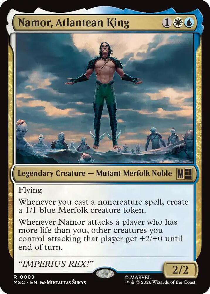 Namor, Atlantean King, Commander: Marvel Super Heroes 88