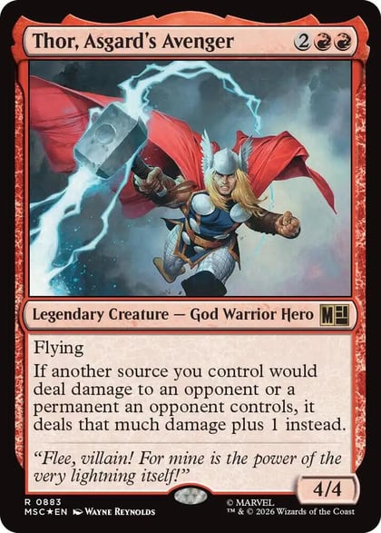 Thor, Asgard's Avenger (Surge Foil), Commander: Marvel Super Heroes 883