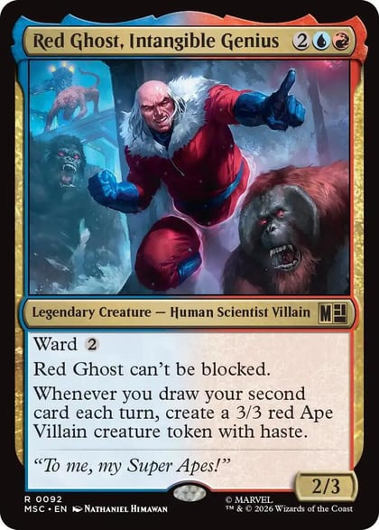 Red Ghost, Intangible Genius (Surge Foil), Commander: Marvel Super Heroes 92