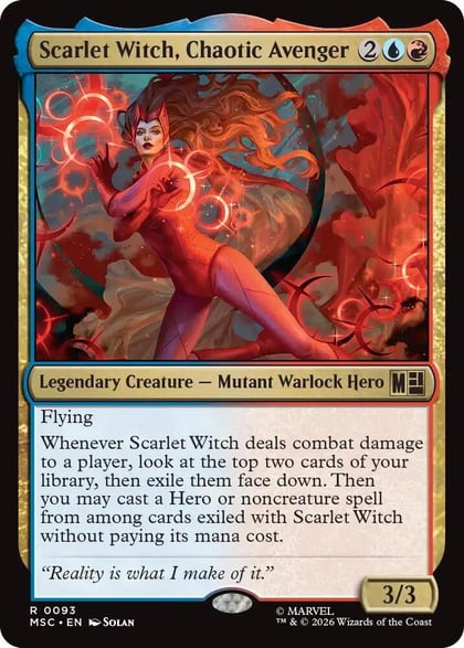 Scarlet Witch, Chaotic Avenger, Commander: Marvel Super Heroes 93