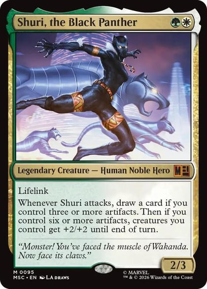 Shuri, the Black Panther (Surge Foil), Commander: Marvel Super Heroes 95