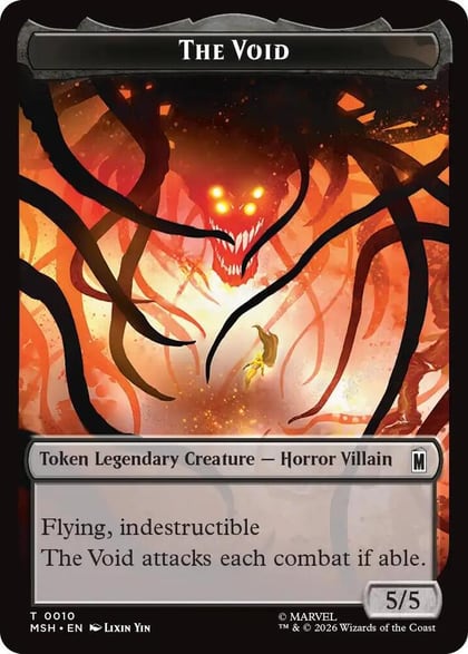 The Void // Squirrel Double-Sided Token, Marvel Super Heroes 10 // 14