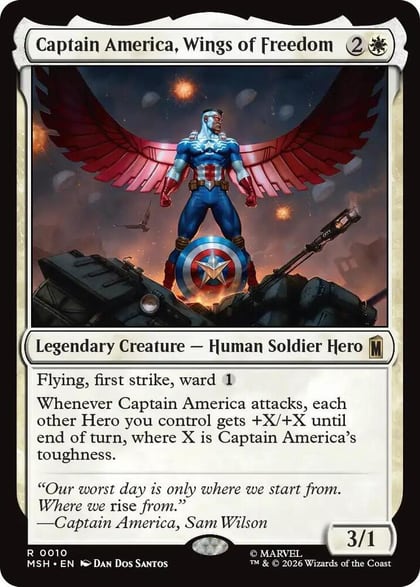Captain America, Wings of Freedom, Marvel Super Heroes 10