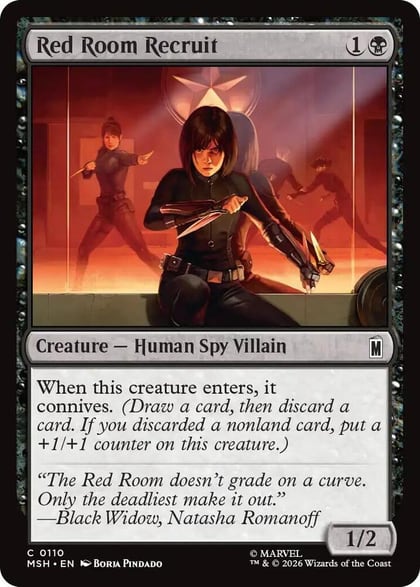 Red Room Recruit, Marvel Super Heroes 110