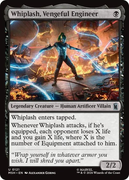 Whiplash, Vengeful Engineer, Marvel Super Heroes 121