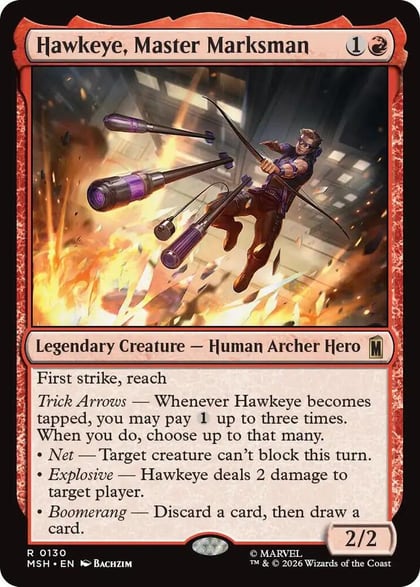 Hawkeye, Master Marksman, Marvel Super Heroes 130