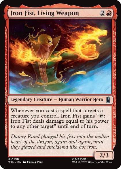 Iron Fist, Living Weapon, Marvel Super Heroes 138