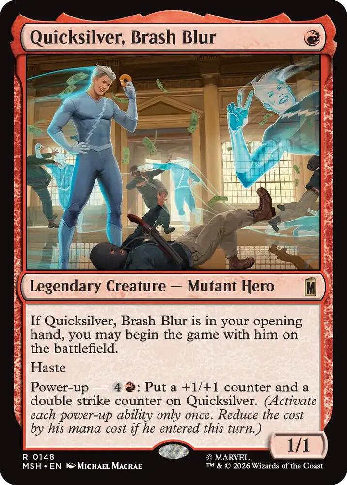 Quicksilver, Brash Blur, Marvel Super Heroes 148
