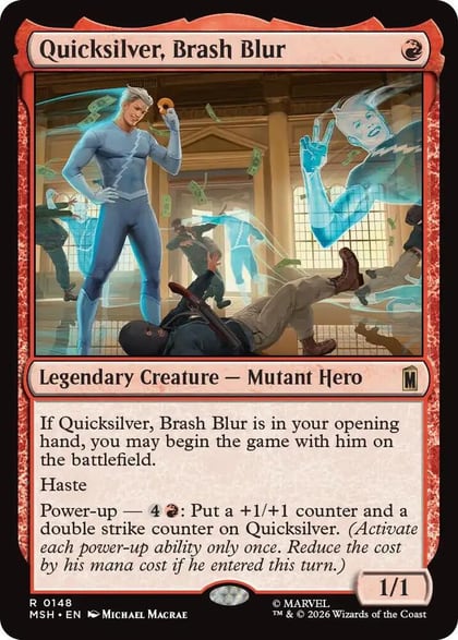 Quicksilver, Brash Blur, Marvel Super Heroes 148