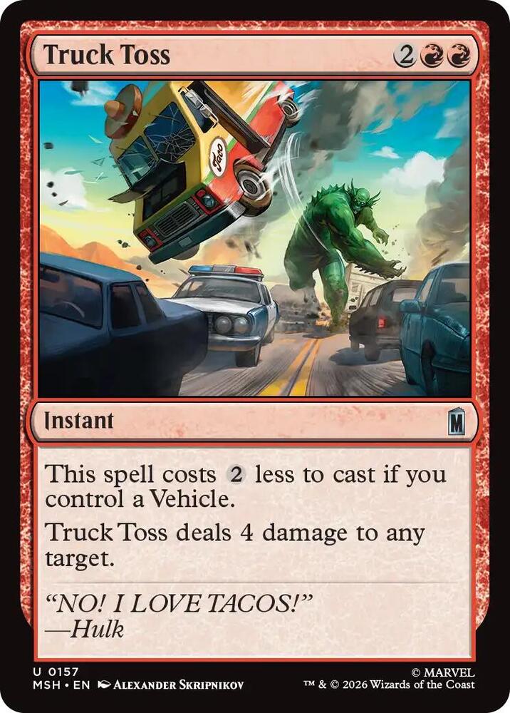 Truck Toss, Marvel Super Heroes 157
