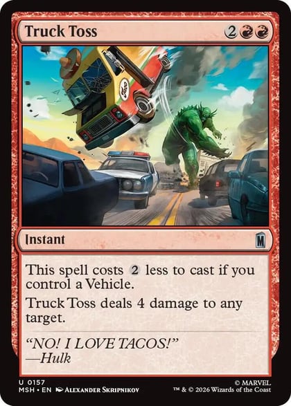 Truck Toss, Marvel Super Heroes 157