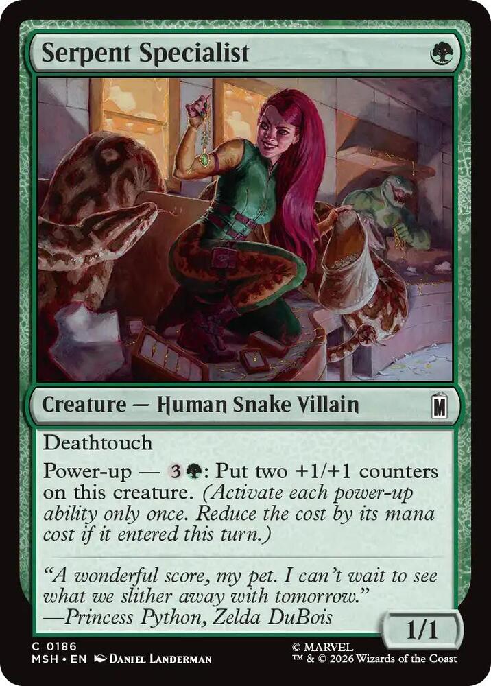 Serpent Specialist, Marvel Super Heroes 186