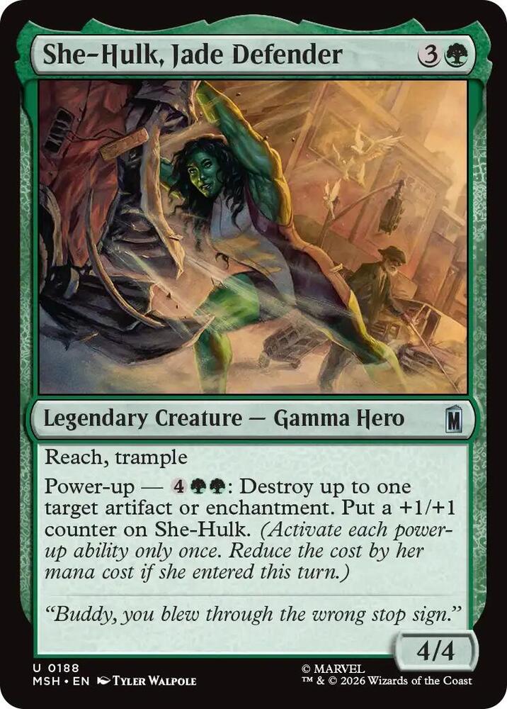 She-Hulk, Jade Defender, Marvel Super Heroes 188