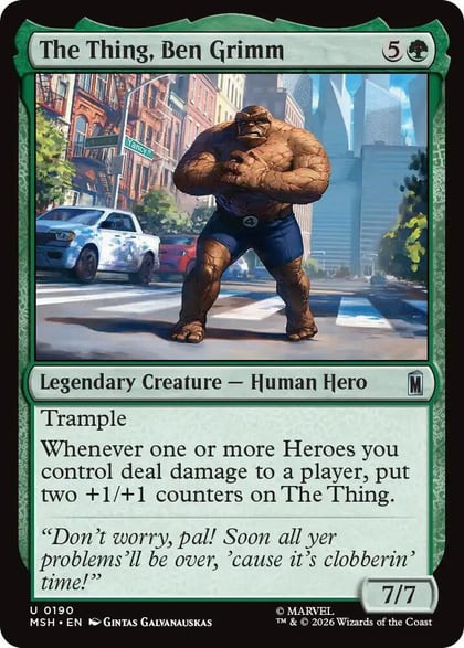 The Thing, Ben Grimm, Marvel Super Heroes 190