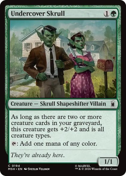 Undercover Skrull, Marvel Super Heroes 194