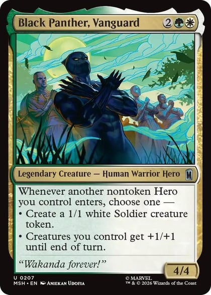 Black Panther, Vanguard, Marvel Super Heroes 207