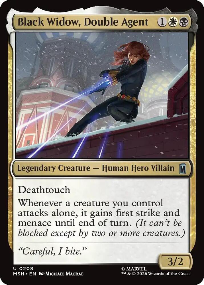 Black Widow, Double Agent, Marvel Super Heroes 208