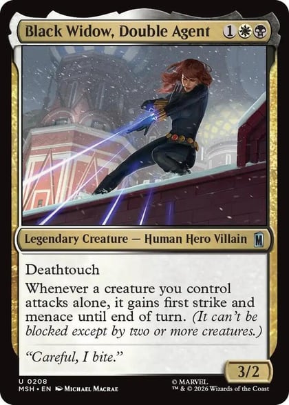 Black Widow, Double Agent, Marvel Super Heroes 208