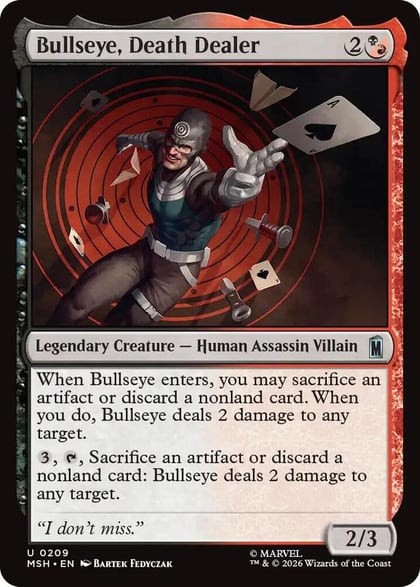 Bullseye, Death Dealer, Marvel Super Heroes 209