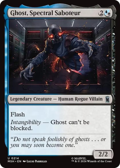 Ghost, Spectral Saboteur, Marvel Super Heroes 214