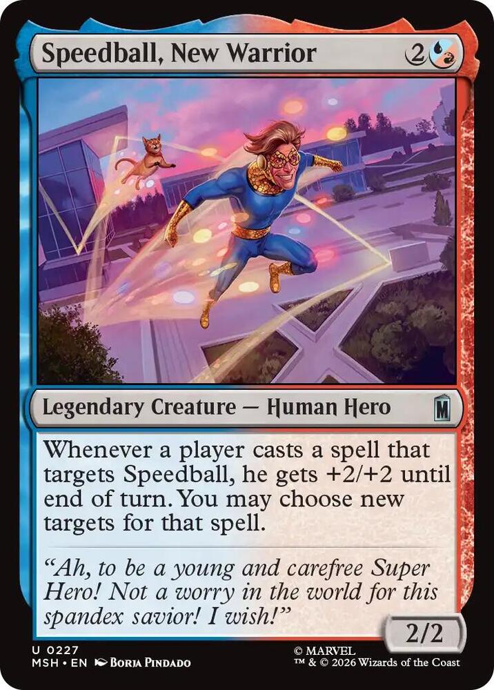 Speedball, New Warrior, Marvel Super Heroes 227