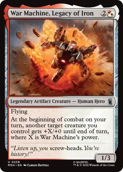 War Machine, Legacy of Iron, Marvel Super Heroes 238