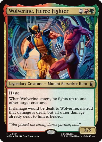 Wolverine, Fierce Fighter, Marvel Super Heroes 240