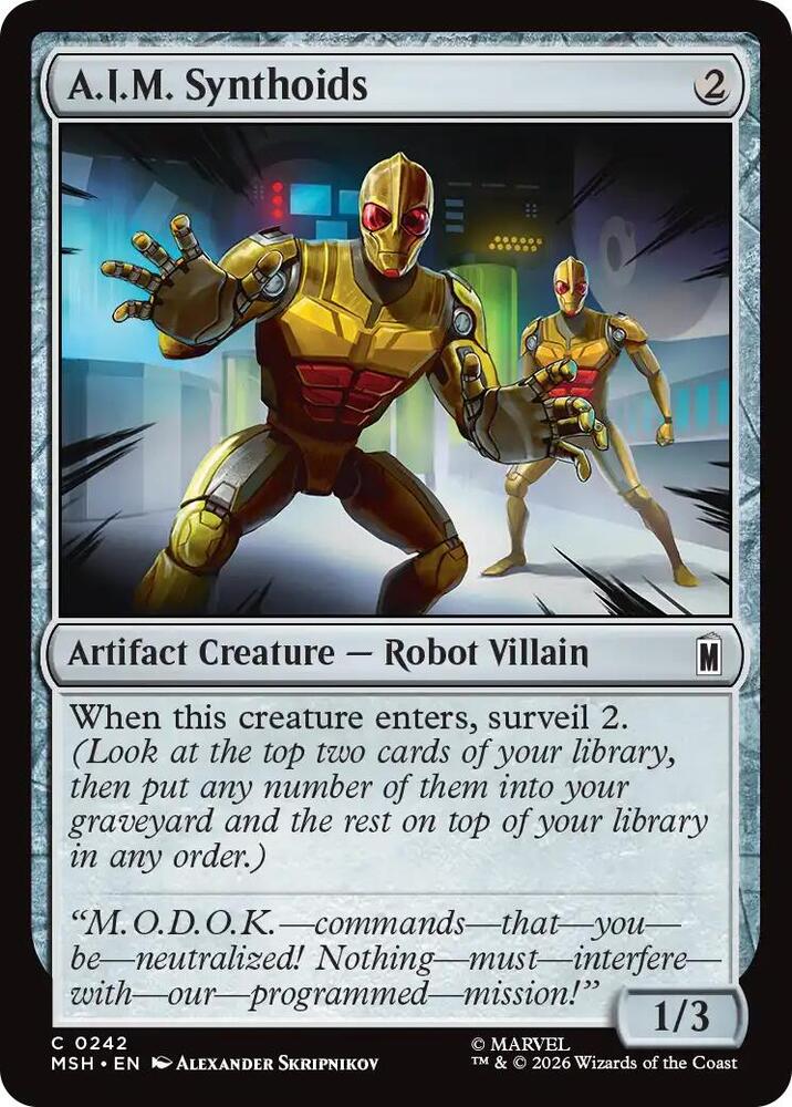 A.I.M. Synthoids, Marvel Super Heroes 242