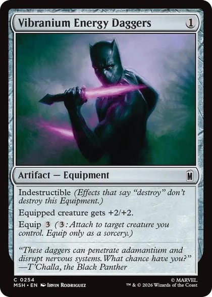 Vibranium Energy Daggers, Marvel Super Heroes 254
