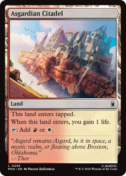 Asgardian Citadel, Marvel Super Heroes 258