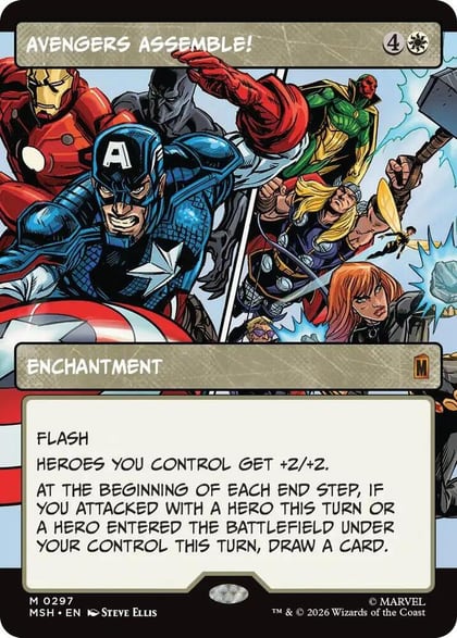 Avengers Assemble! (Borderless) (0297), Marvel Super Heroes 297