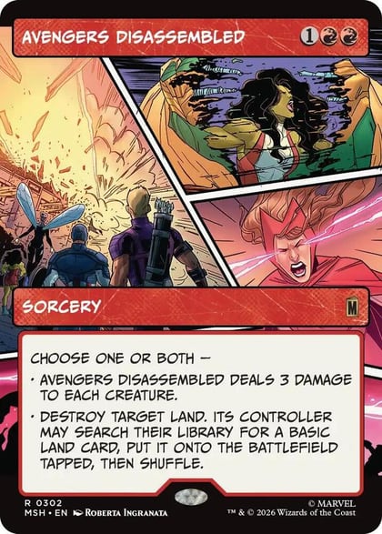 Avengers Disassembled (Borderless), Marvel Super Heroes 302