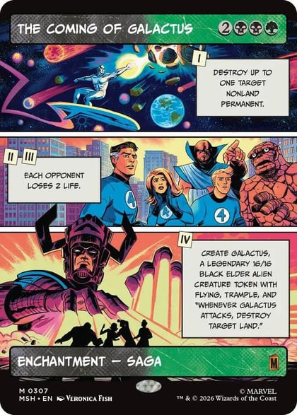 The Coming of Galactus (Borderless), Marvel Super Heroes 307